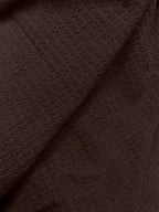 Solid Textured Flare Sleeve Mini Dress